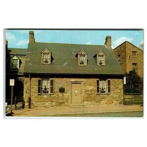 Edgar Allan Poe Shrine Richmond VA Stone House Vintage Postcard Dexter Press